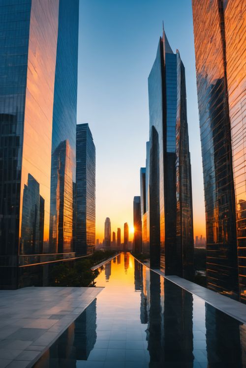 城市风光房地产高楼大厦摄影图 摄影