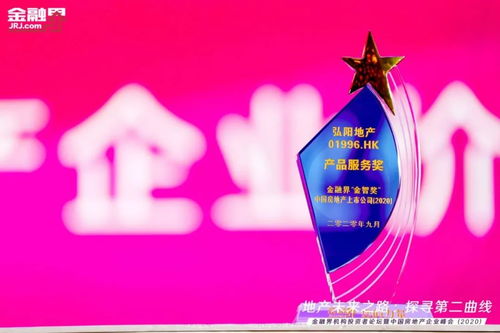 高质量,严要求 弘阳地产获评 金智奖 2020中国房产上市公司产品服务奖